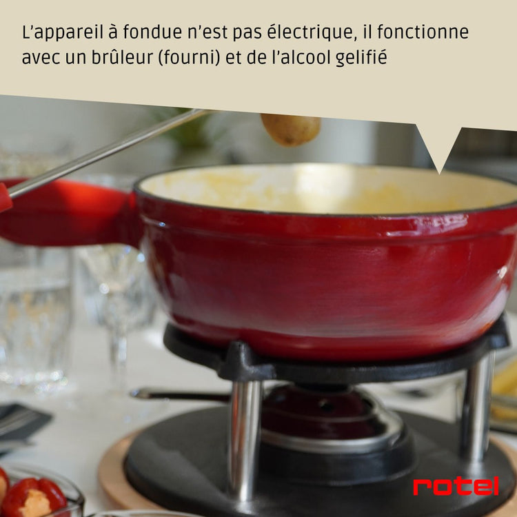 Service à fondue au fromage 6 personnes Rotel Swiss Tradition
