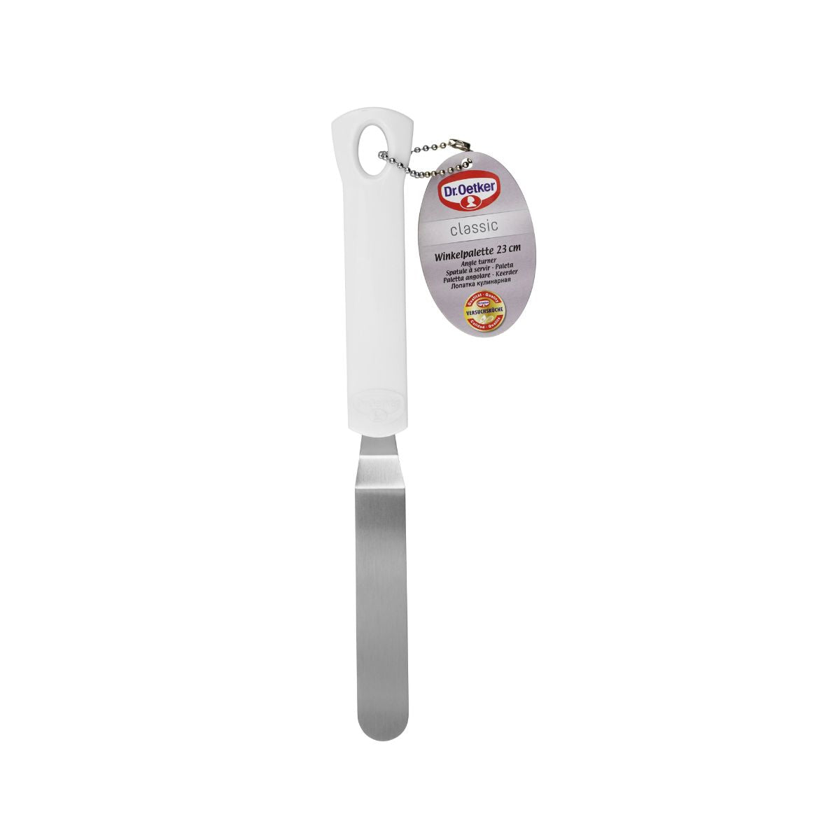 Spatule coudée en inox pour glaçage Dr.Oetker Classics