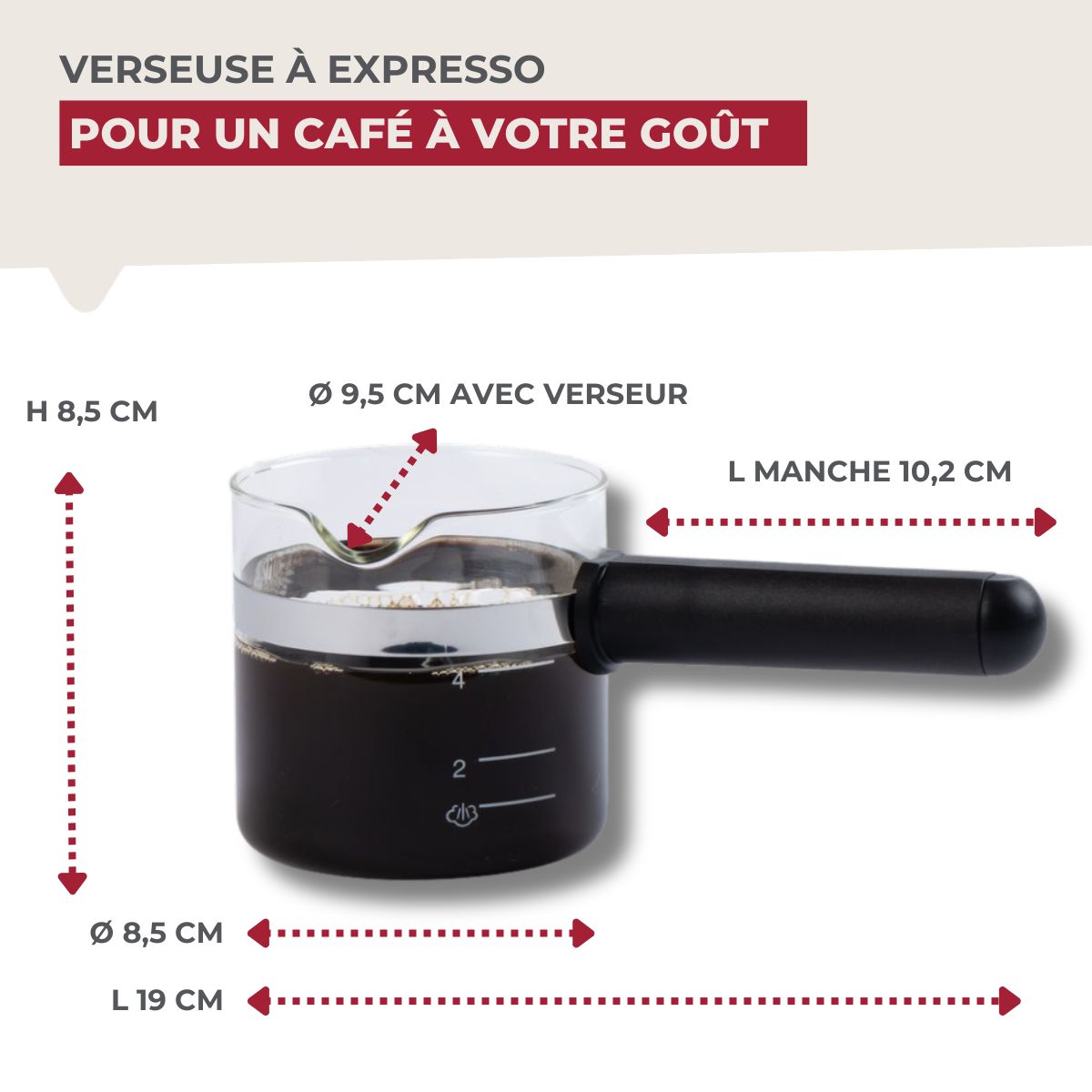 F0274200 - Verseuse noire cafetiere expresso F0274200 - Verseuse noire cafetiere expresso