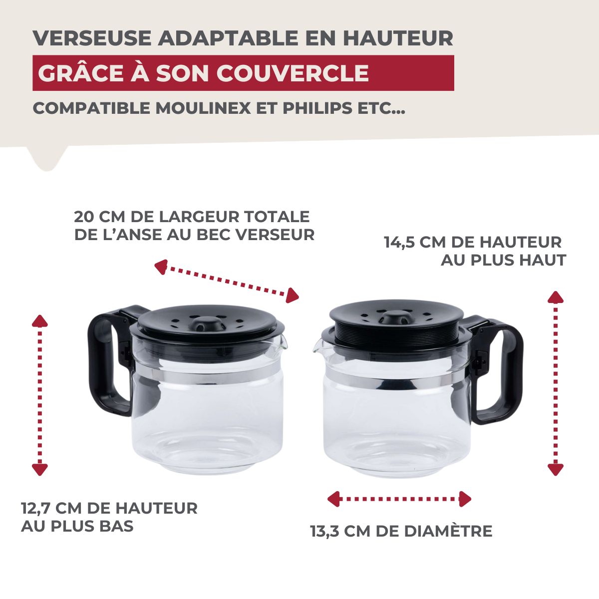 Verseuse universelle pour cafetière American Tradition Fackelmann Basic