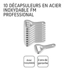 Lot de 10 décapsuleurs mini FM Professional