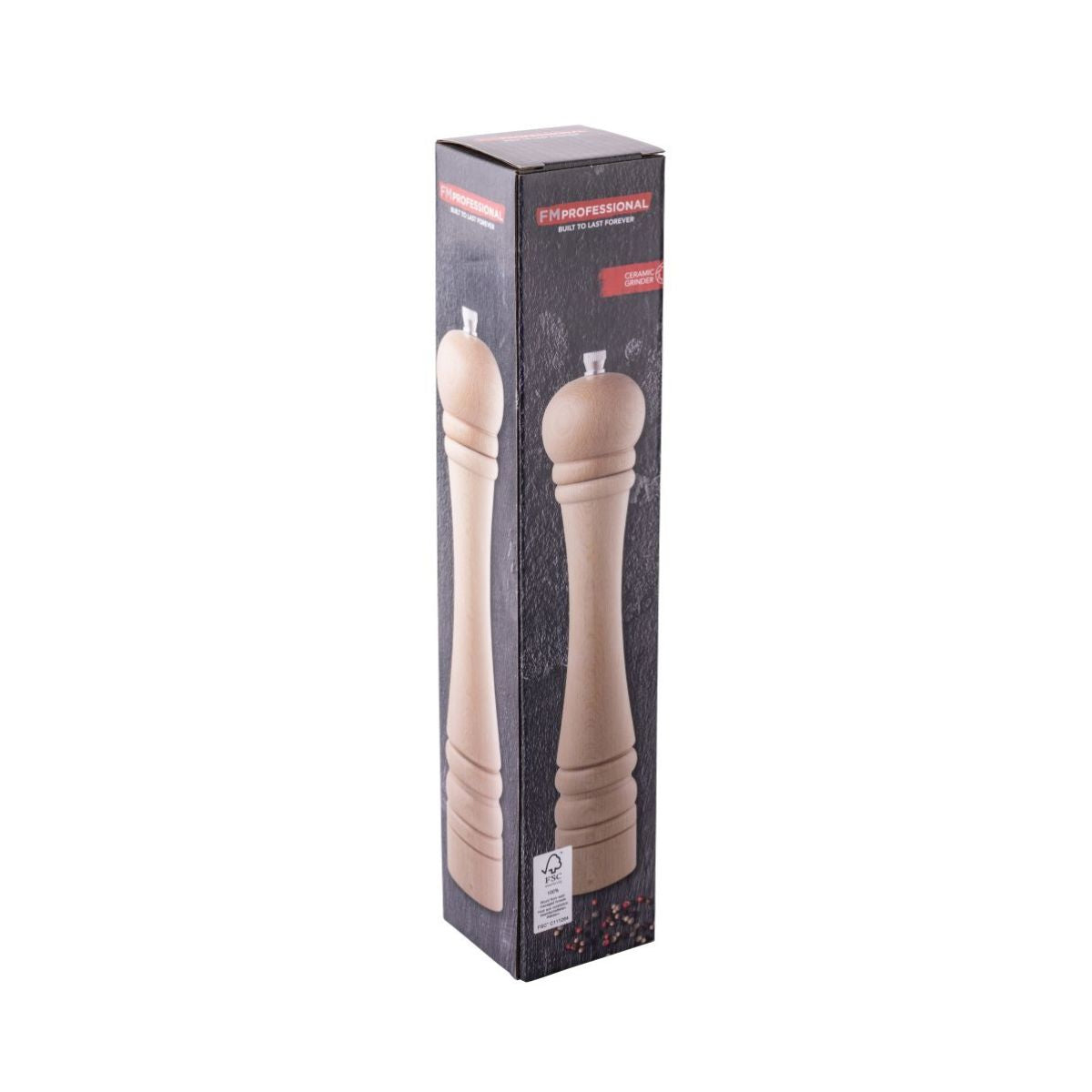 Moulin à poivre manuel couleur bois 32 cm FM Professional Divers