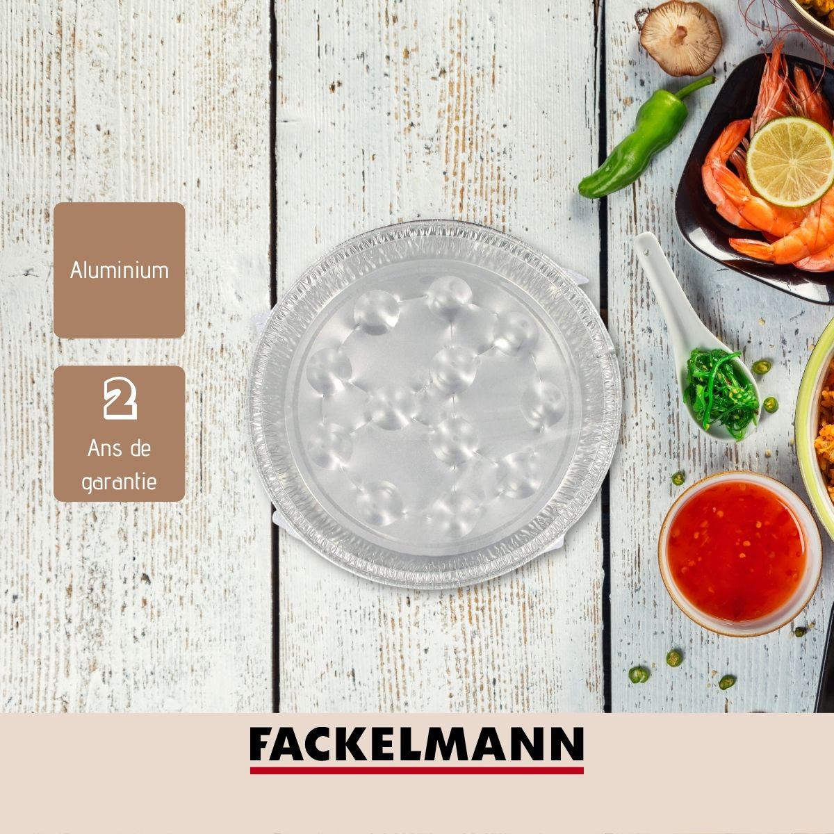 Lot de 10 plats à escargots en aluminium Fackelmann