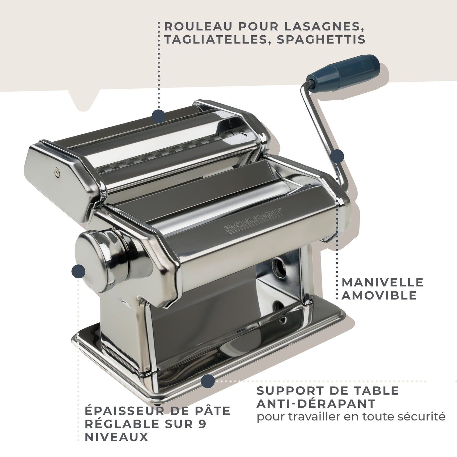 Machine à pâtes manuelle Fackelmann Easy Prepare