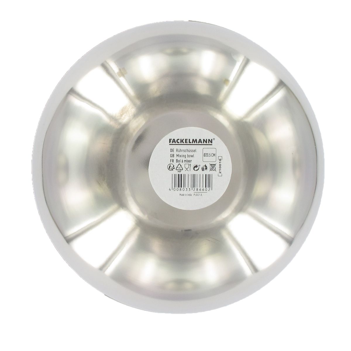 Bol à mixer en inox de 20,5 cm de diamètre Fackelmann Basic