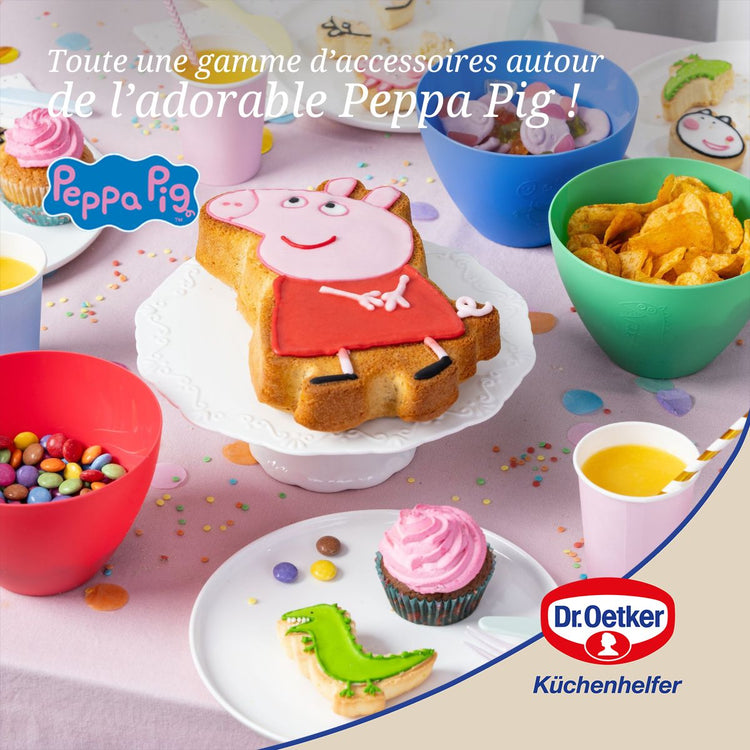 5 emporte-pièces pour enfants Dr. Oetker Peppa Pig