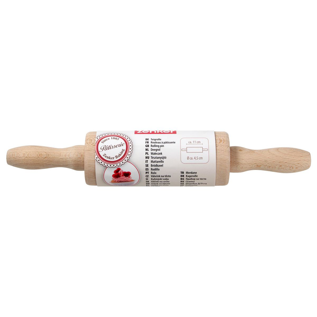 Mini rouleau à pâtisserie en bois Zenker
