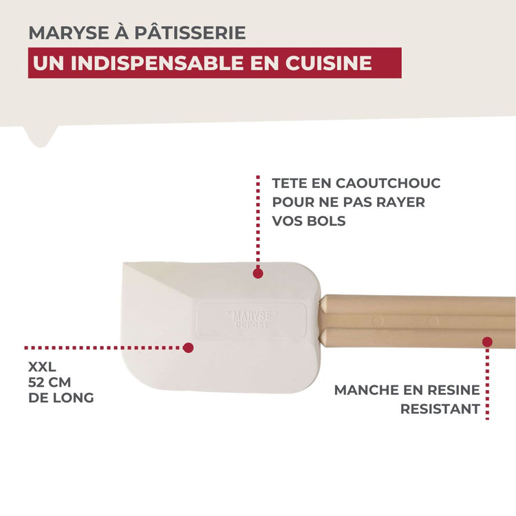 Spatule à pâtisserie géante en résine de 52 cm Maryse Fackelmann