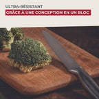 Couteau de cuisine professionnel lame crantée Nirosta Star