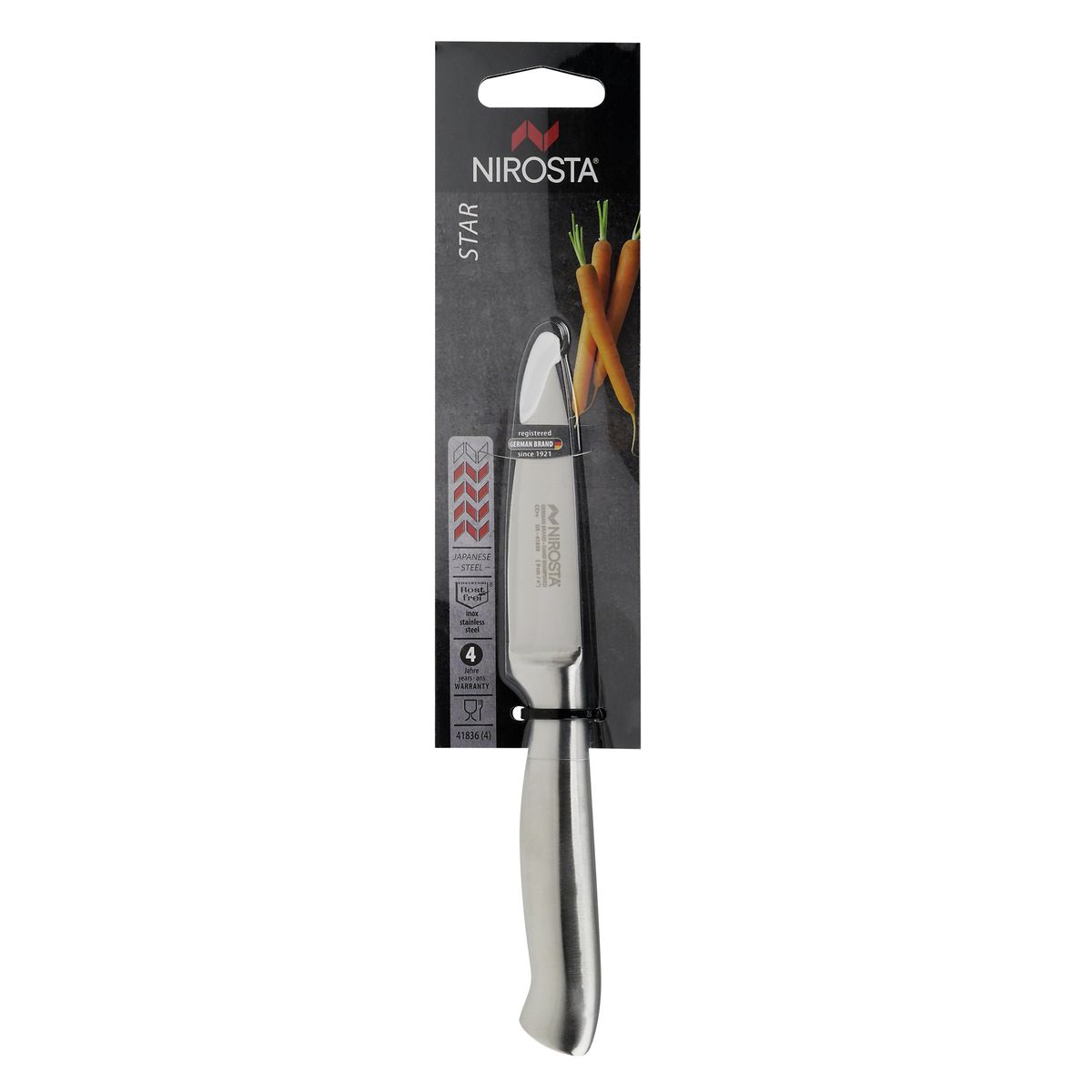 Couteau d'office en inox 20 cm en tout Nirosta Star