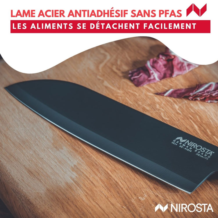 Couteau Santoku 31 cm Nirosta Flow