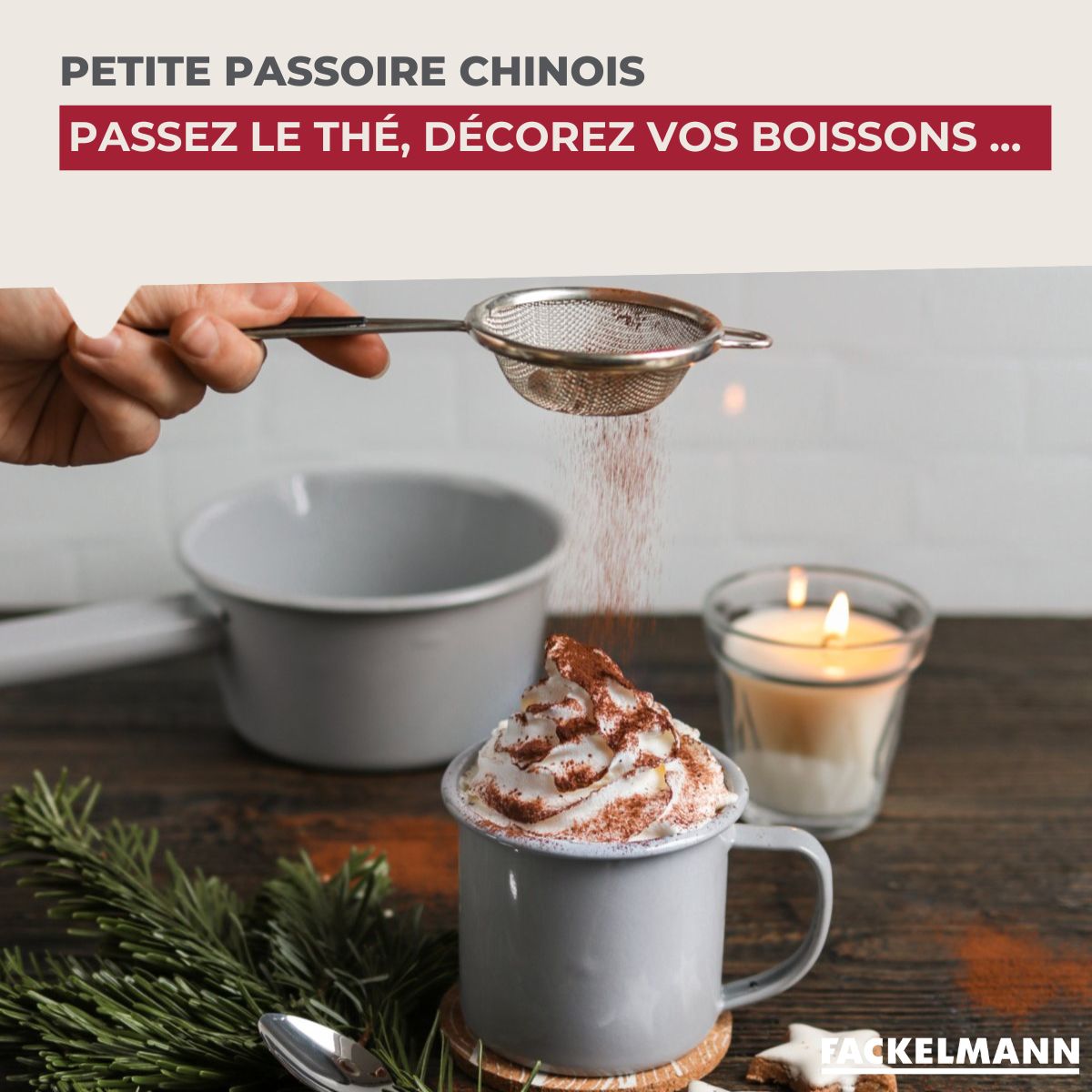 Passoire chinois 10 cm Fackelmann