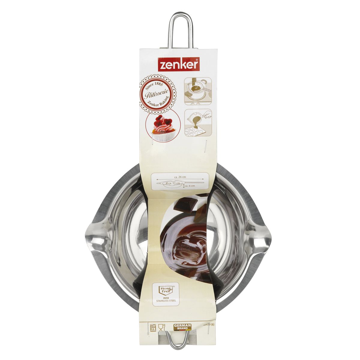 Service à bain marie pour chocolat Zenker