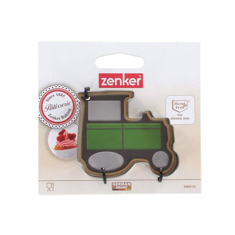 Emporte-pièce inox en forme de tracteur Zenker