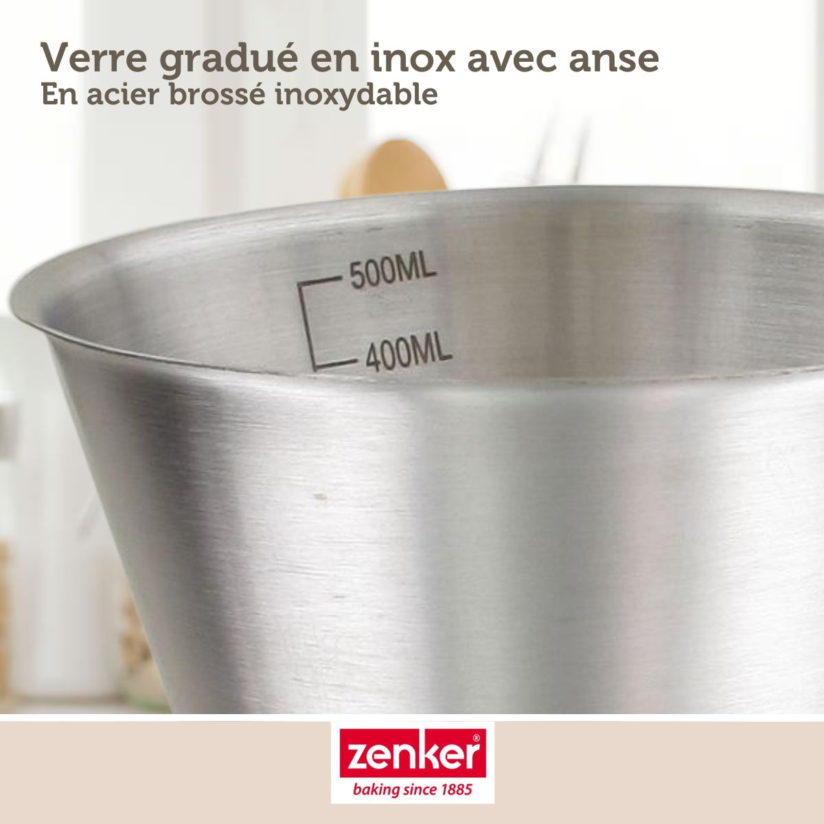 Verre doseur inox 500 ml Zenker