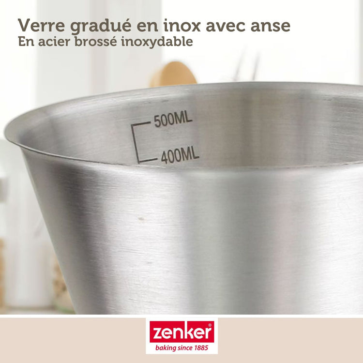 Verre doseur inox 500 ml Zenker