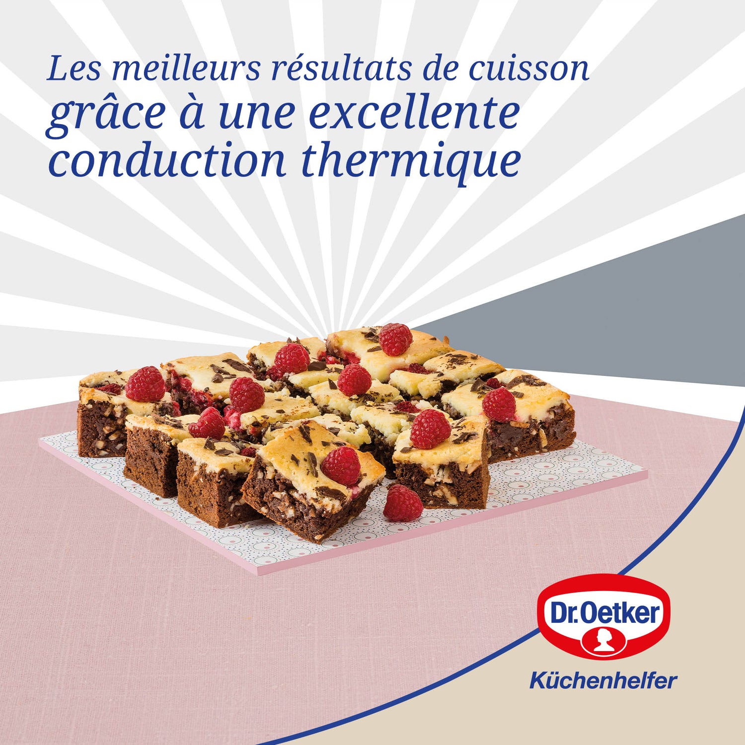 Moule à brownie 22,5 cm Dr. Oetker Rétro