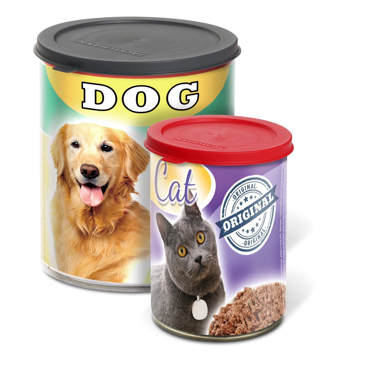 Lot de 2 couvercle en plastique pour boîtes de conserve et bocaux Fackelmann