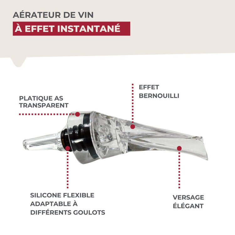 Bouchon verseur et aérateur de vin Fackelmann Bar Concept