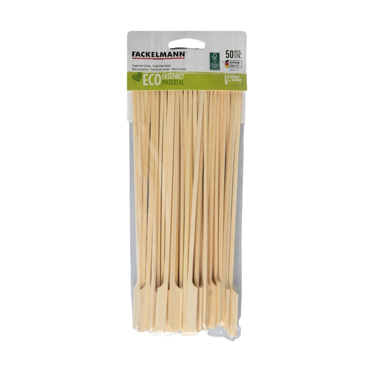 Lot de 50 pics à brochettes en bois 25 cm Fackelmann Basic