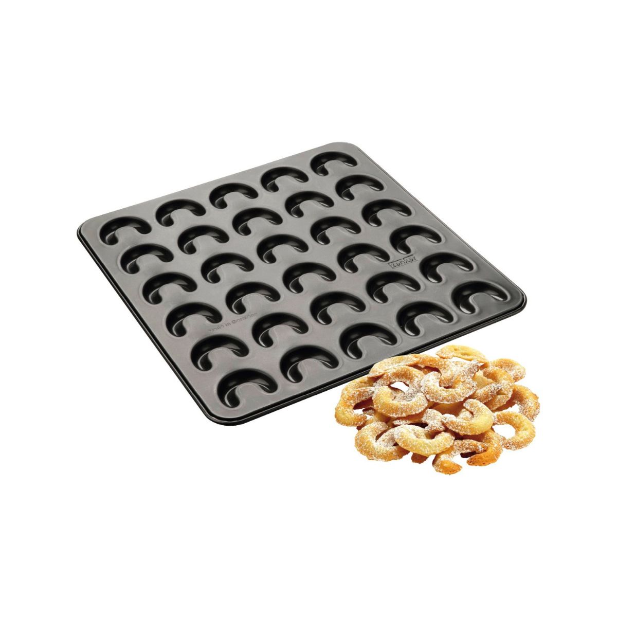 Plaque pour 30 croissants à la vanille Zenker Noël