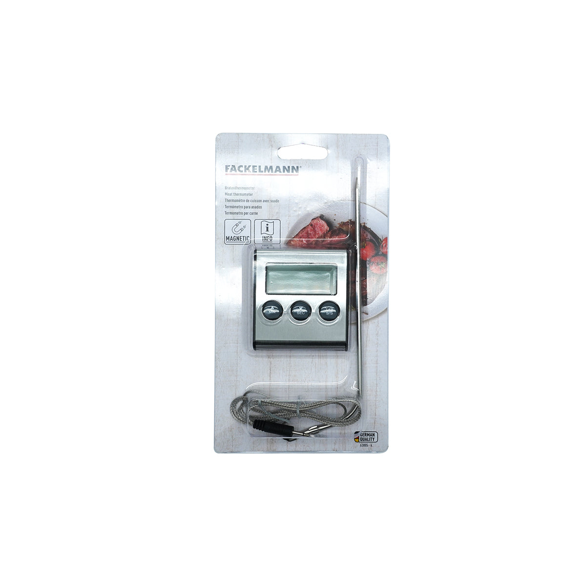 Thermomètre de cuisson digital à sonde Fackelmann
