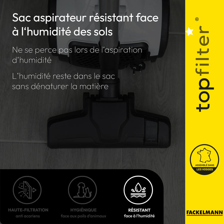 4 sacs aspirateur Rowenta Silence Force Moulinex TopFilter Premium