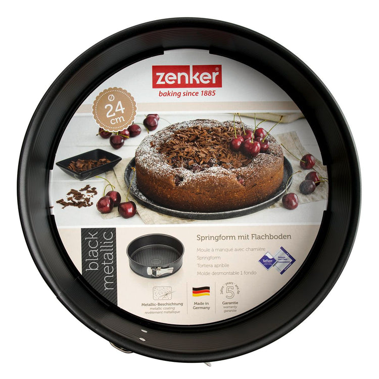 Moule à manqué à charnière 24 cm Zenker Black Metallic