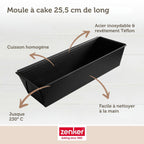 Moule à cake 25,5 cm Zenker Black Metallic