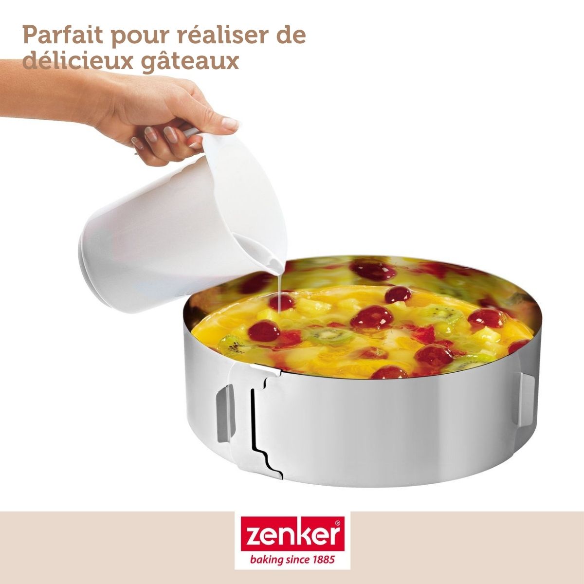 Cercle de pâtisserie réglable Zenker