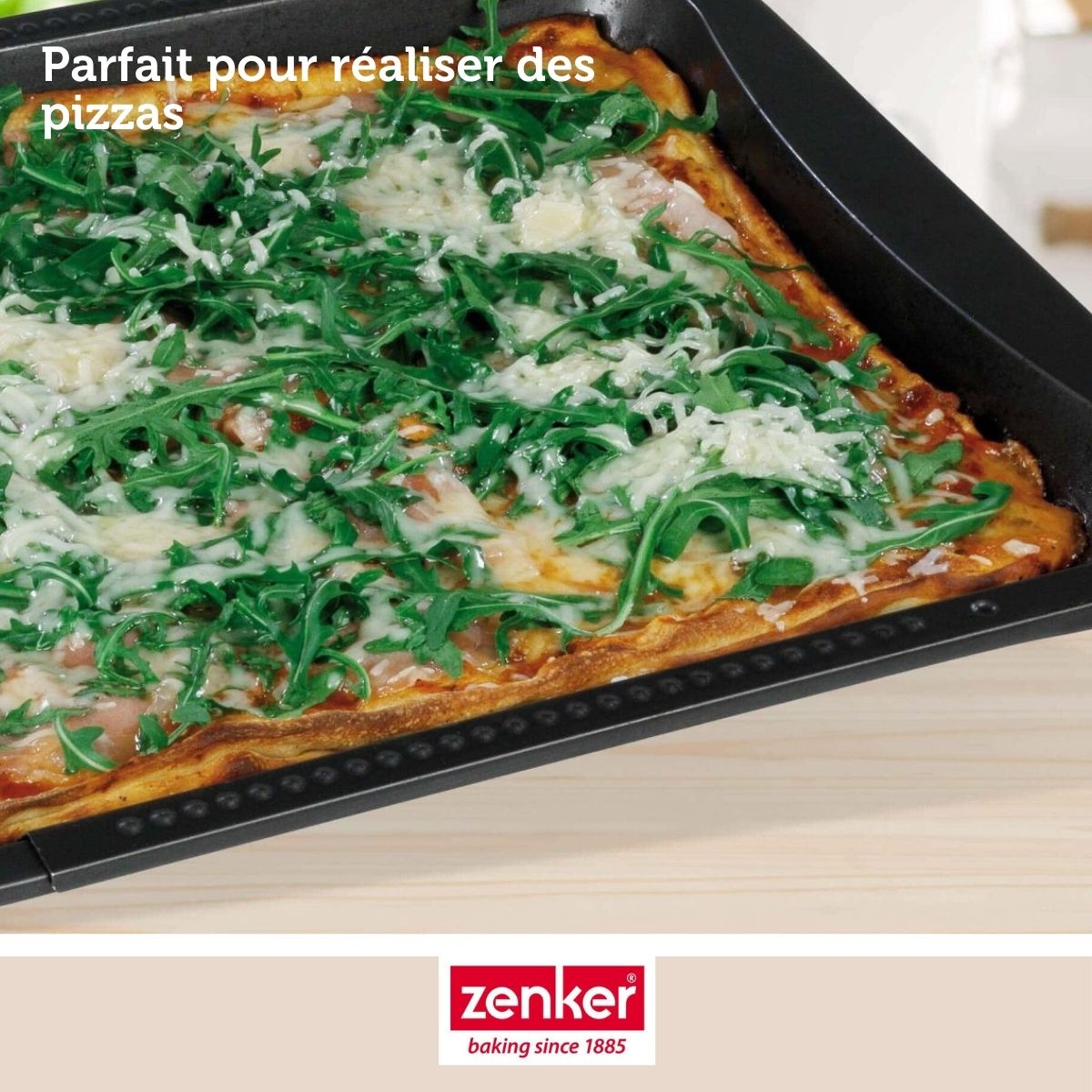 Plaque de four extensible de 35-52 x 32 cm Zenker Black Metallic
