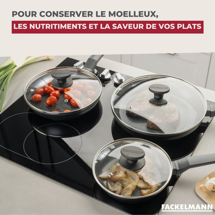 Couvercle de cuisson en verre 24 cm Fackelmann