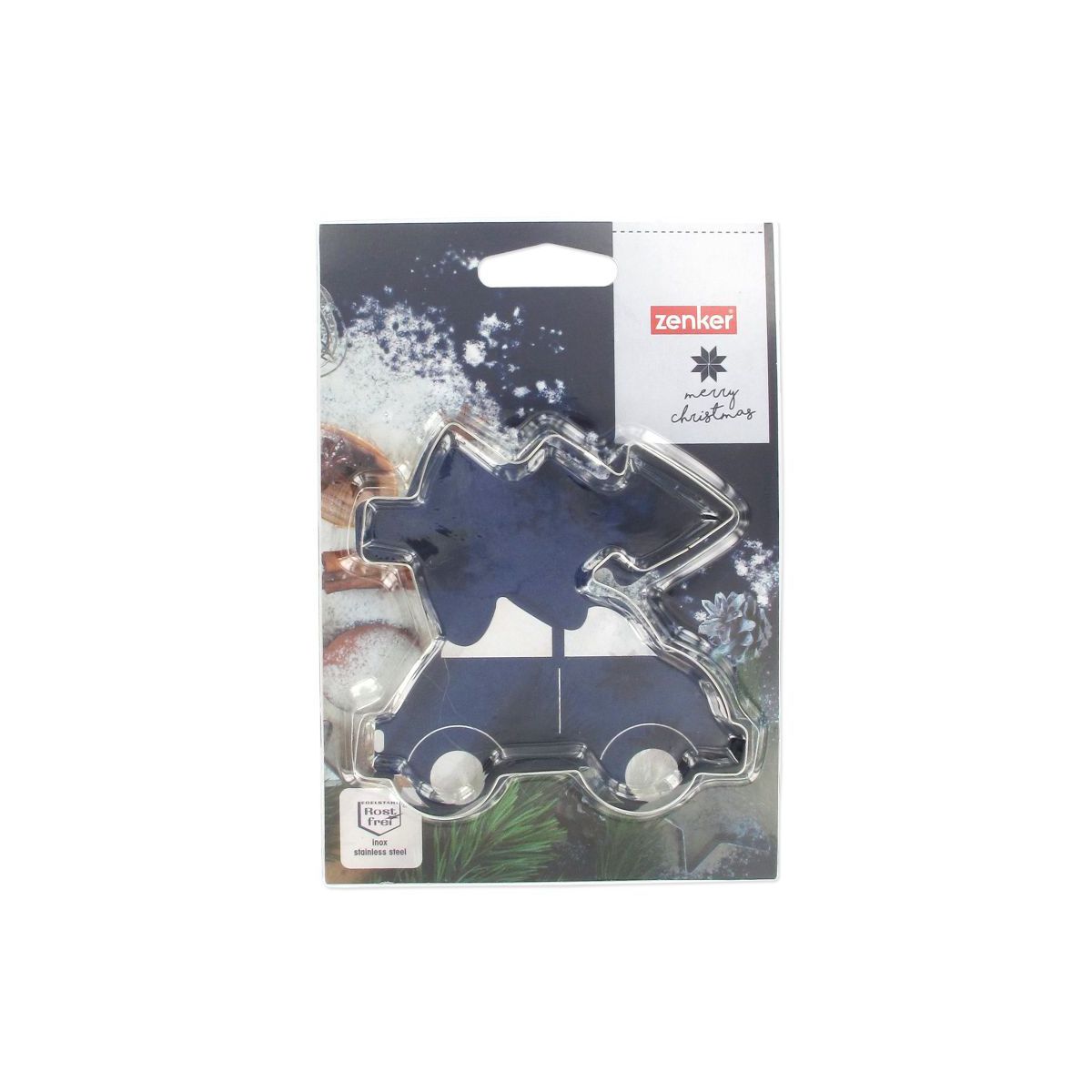 Emporte-pièce de Noël sapin couché sur une voiture Zenker