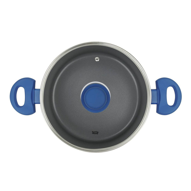 Faitout avec dosage d'huile et couvercle 24 cm Tasty Casserole
