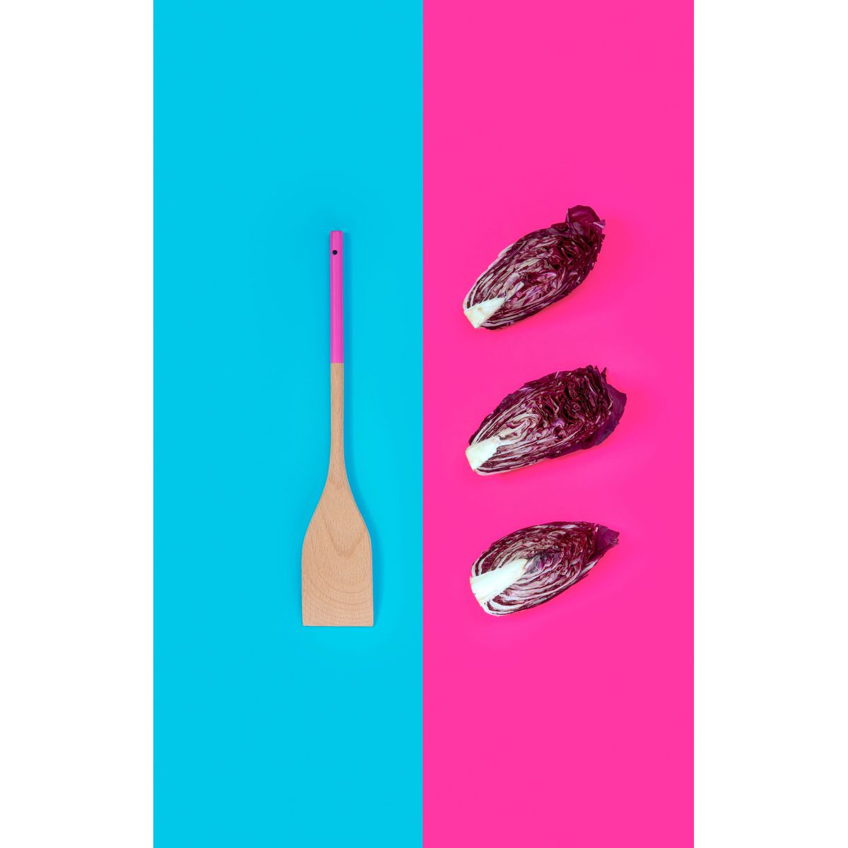 Spatule de cuisine en bois 30 cm Tasty Green