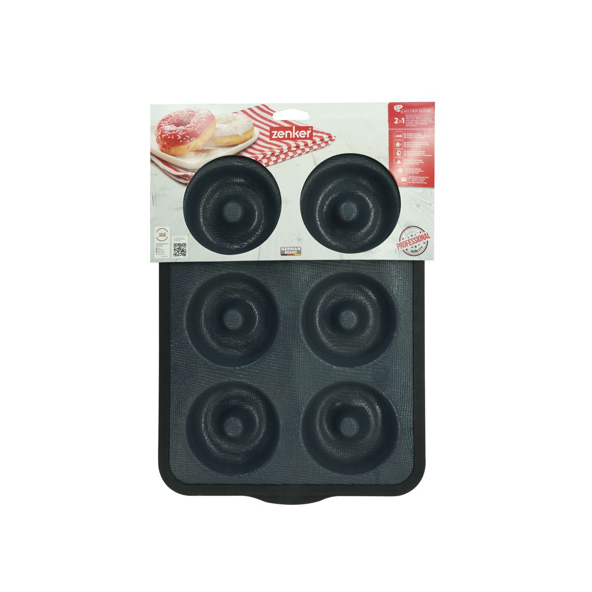 Moule 6 donuts Zenker Silicone fibre de verre