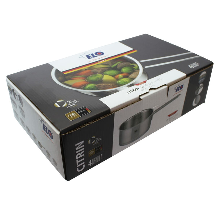 Casserole en inox 16 cm capacité 1,3 litres Elo Citrin