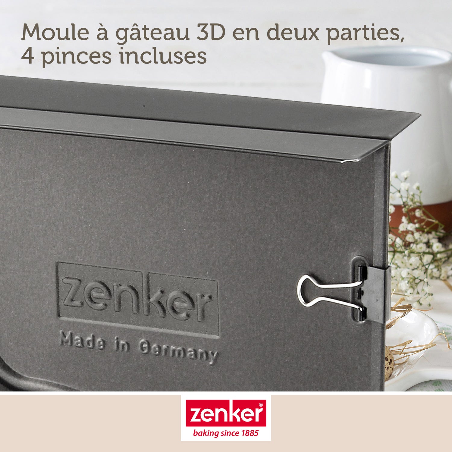 Moule à gâteaux 3D en forme de lapin de Pâques 600 ml Zenker Pâques