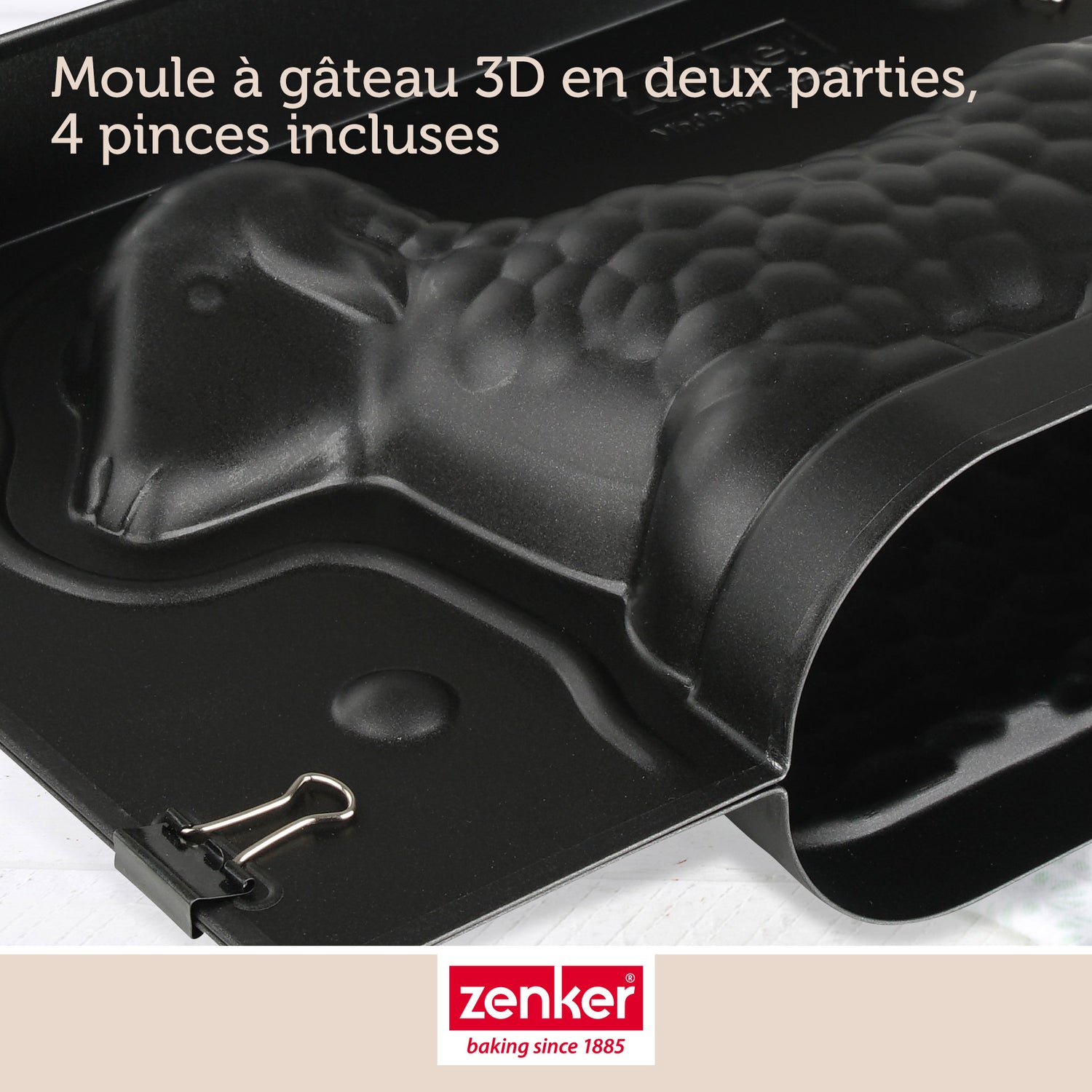 Moule agneau pascal 3D 700 ml pour Pâques Zenker