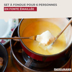 Lot de 1 appareil à fondue avec son petit train de table Fackelmann
