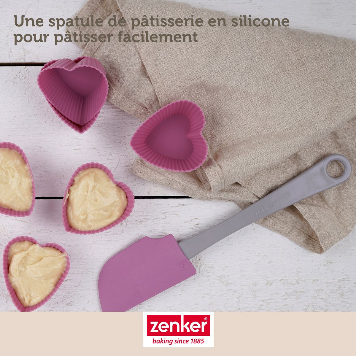 Set de 5 ustensiles de pâtisserie moule à gâteaux bol spatule pâtisserie et verre doseur Zenker Bake Click and Go