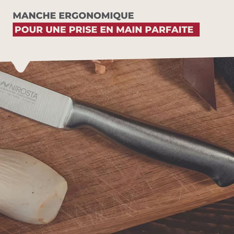 Ensemble de 2 Couteaux de cuisine Santoku lame de 18 cm Nirosta Star