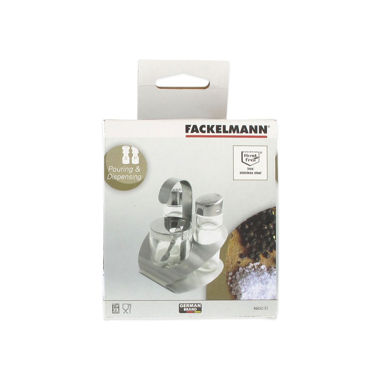 Set de 6 ustensiles de cuisine ensemble de sel et poivre Fackelmann Basic