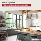 Set de 2 moutardiers en verre et inox Fackelmann Basic