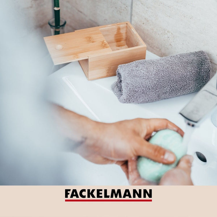 Ensemble de 2 Boîtes à savon en bambou avec couvercle Fackelmann Tecno