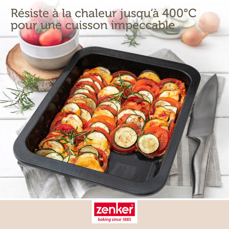 Ensemble de 2 Plats à four rectangulaire 33 x 25 x 5 cm Zenker Special Cooking