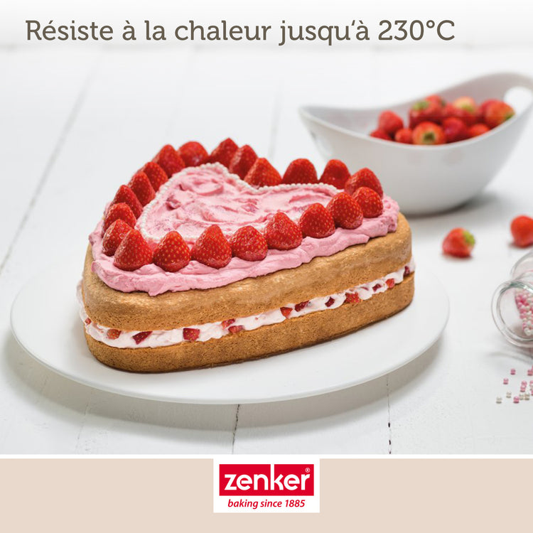 Ensemble de 2 Moules à gâteau cœur avec charnière 27 x 25 cm Zenker Special Creative