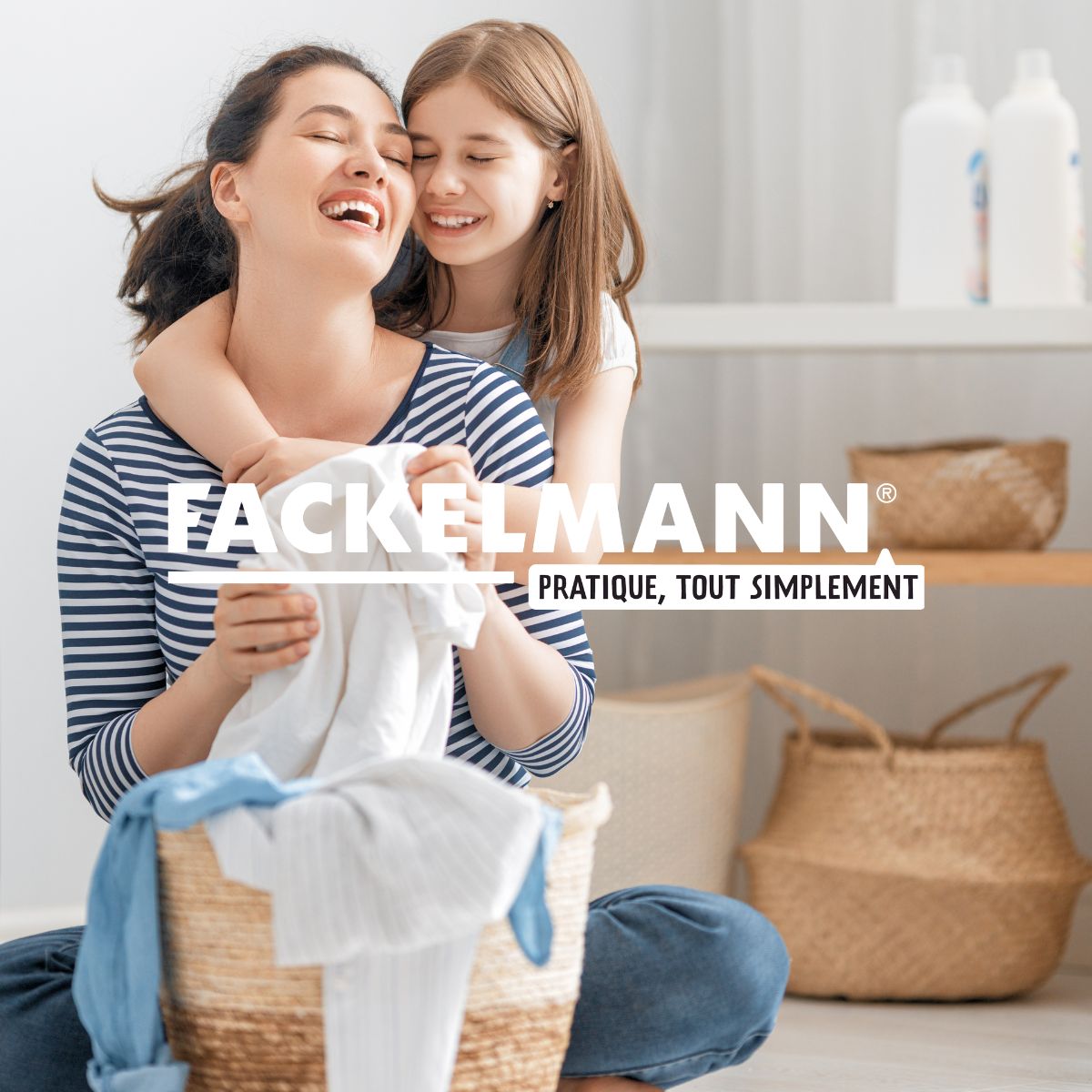Kit de superposition lave-linge sèche-linge Fackelmann