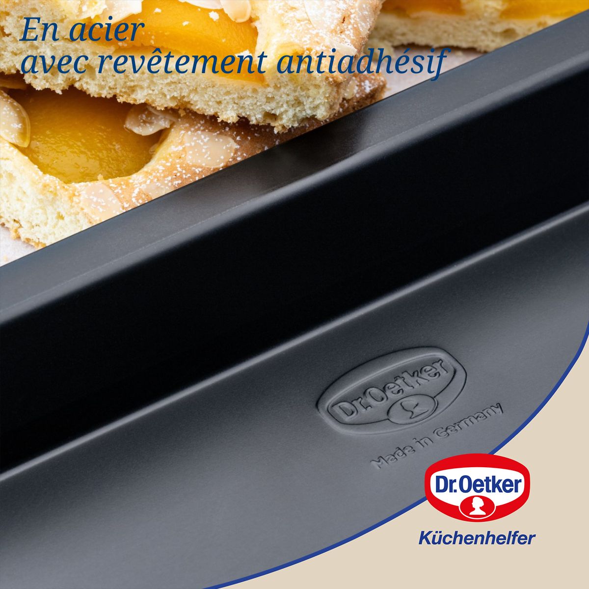 Plaque à pâtisserie à rebord extra haut Dr Oetker Tradition
