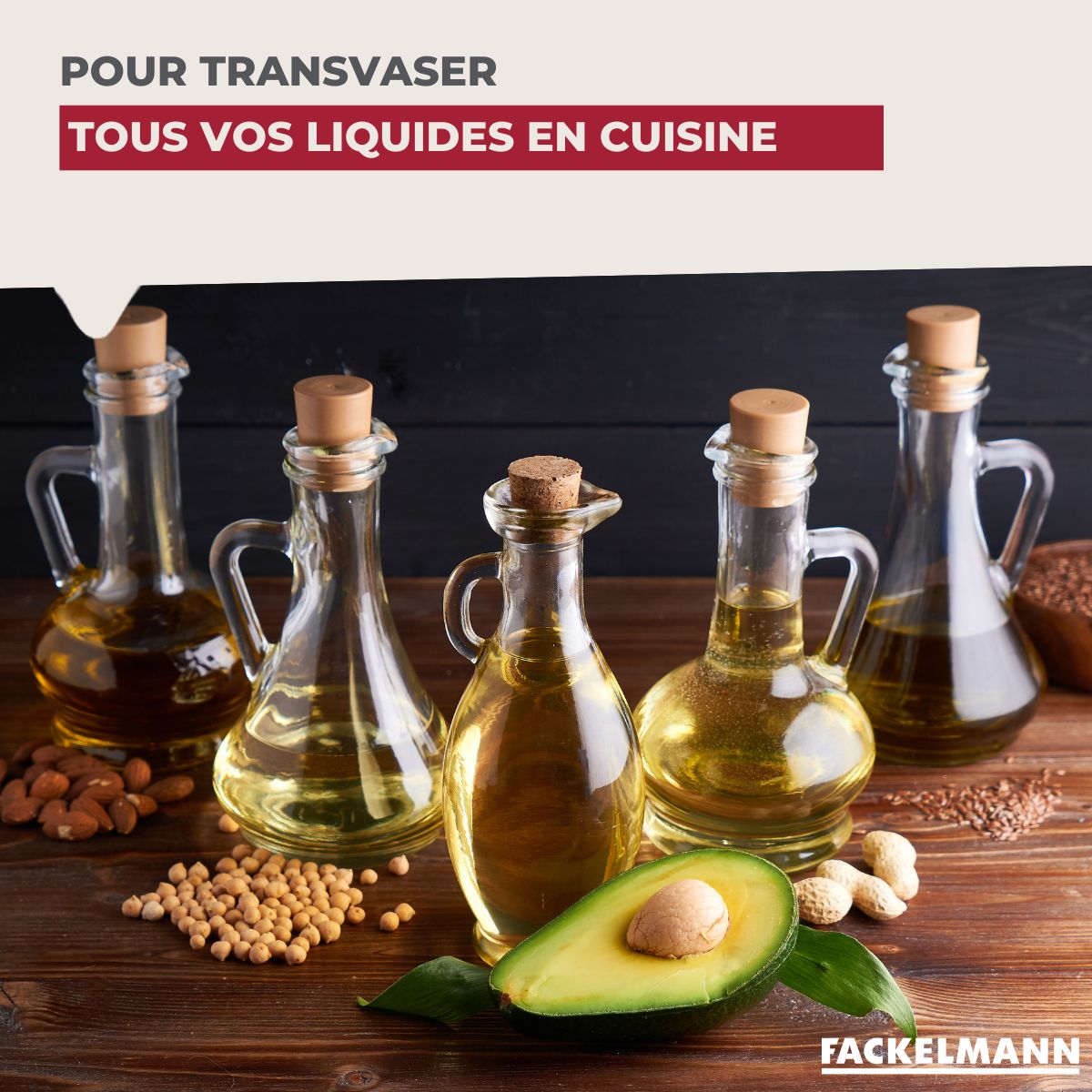 Lot de 3 entonnoirs en plastique Fackelmann